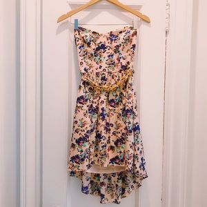 Pink Zimmerman strapless summer dress in size 1